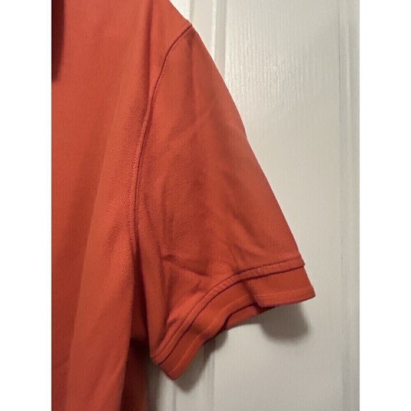LL Bean Mens Traditional Fit Short Sleeve Polo Shirt XL Regular Solid Orange - Picture 6 of 15
